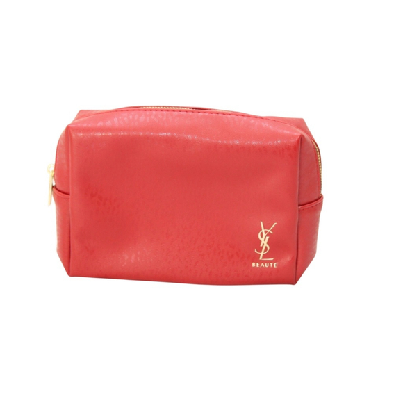 Yves Saint Laurent Red Cosmetic Bag Small - Picture 1 of 6